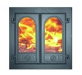 Дверка каминная со стеклом ДКУ-6С 500х500х102мм 2244